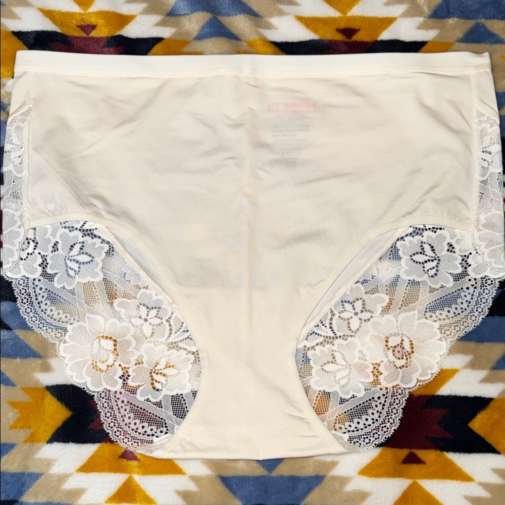 NWT ALL WORTHY BY HUNTER MCGRADY Elegant Lace Trimmed Women's Panties - Picture 8 of 11